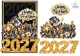 Happy New Year 2027 Penguin Celebration Topper Kit
