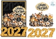 Happy New Year 2027 Baby Deer Celebration Topper Kit