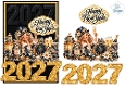 Happy New Year 2027 Glamorous Lady Celebration