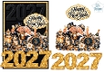 Happy New Year 2027 Senior Celebration Couple