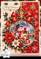 Cute Christmas Snowman Bauble Mini Kit - Luxury Red Gold Ornament