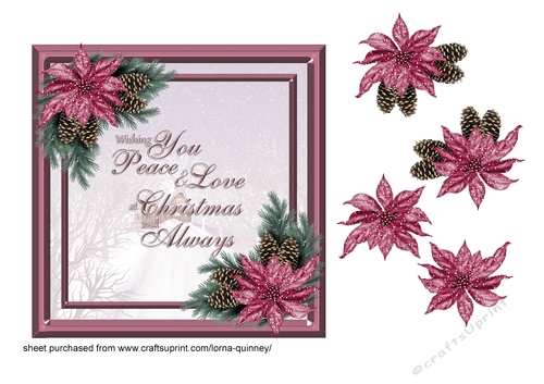 Wishing You Peace & Love - Christmas Card