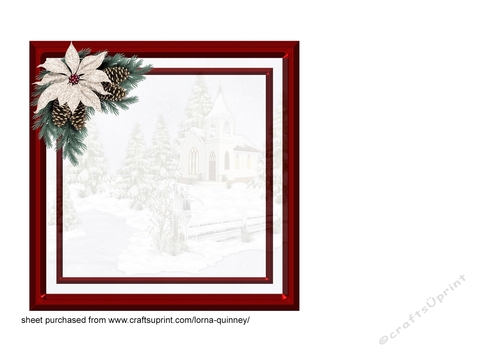 Beauty of the Season Christmas Card Insert
