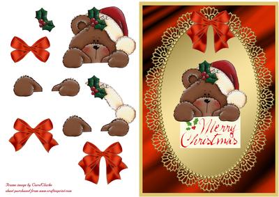 Santa Teddy - Merry Christmas