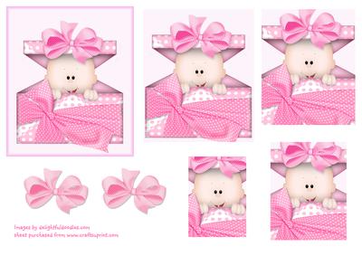Baby Girl Pyramid Toppers