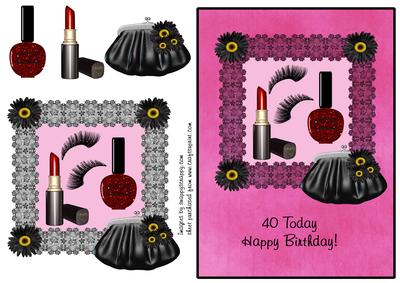 40th Birthday Make Up & Lace