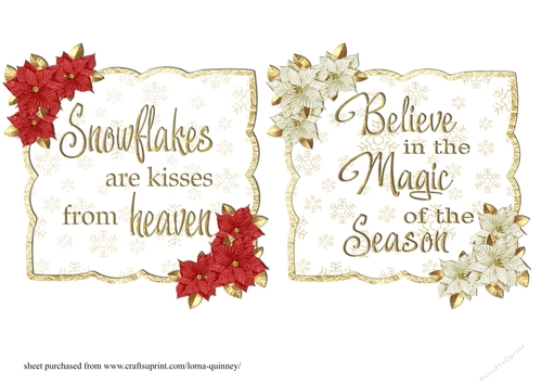 Poinsettia Toppers 1