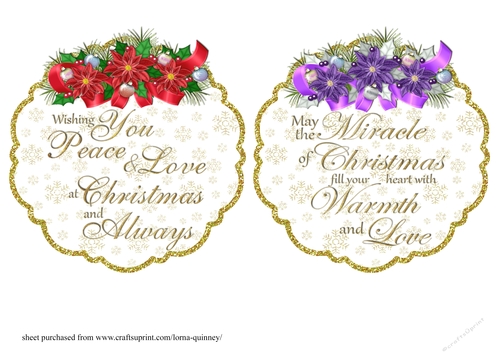 Poinsettia Toppers 2