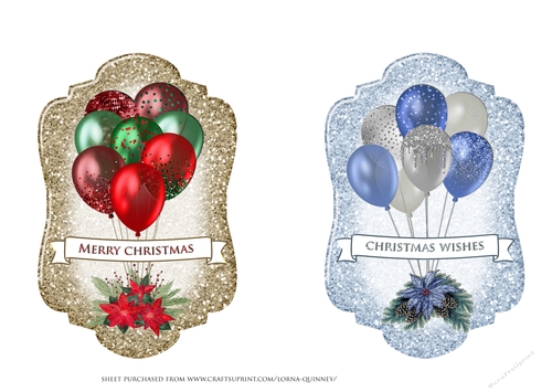 Christmas Balloon Toppers 1