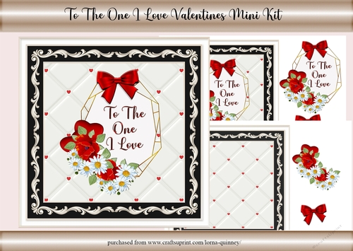 To The One I Love Valentines Mini Kit