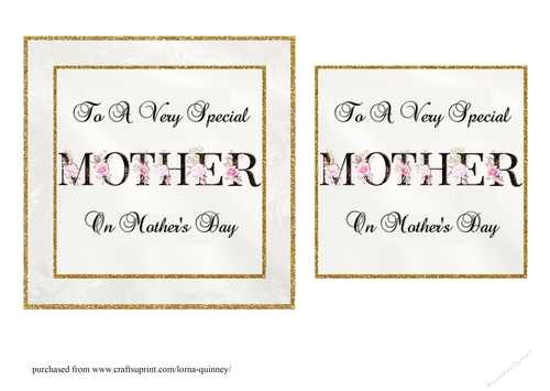 Floral MOTHER Mothers Day Card Front