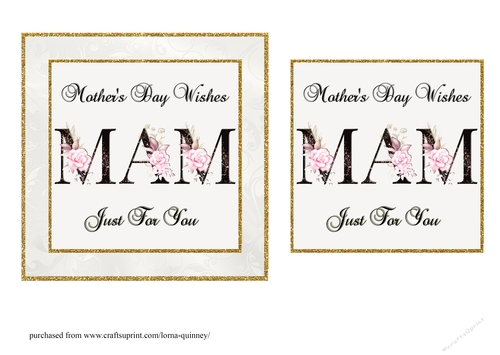 Floral MAM Mothers Day Card Front