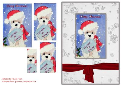 Westie with Letter to Santa