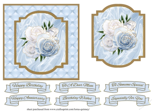 Blue Roses Card Front