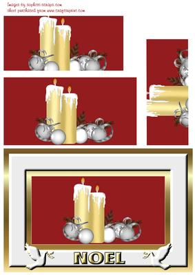 Gold & Silver Christmas Candles
