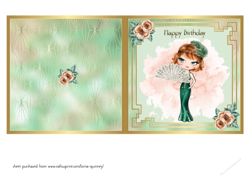 Deco Girl Quick Card 1