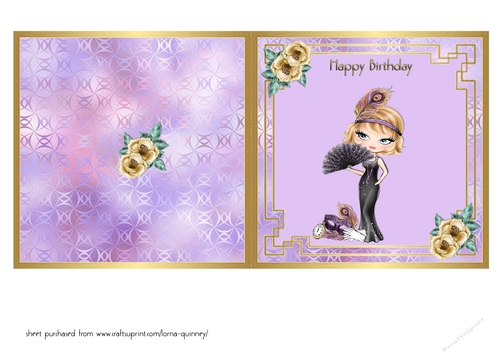 Deco Girl Quick Card 2