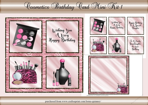 Cosmetics Birthday Card Mini Kit