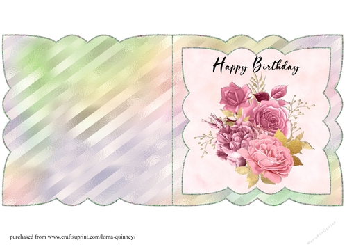 Floral Scalloped Card 1