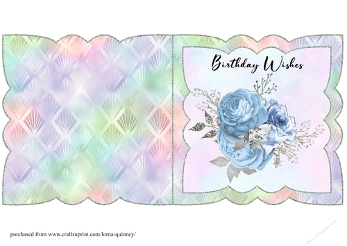Floral Scalloped Card 4