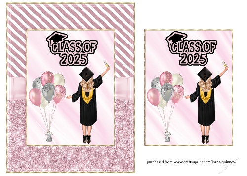 Balloons Graduation Card -Female 2025