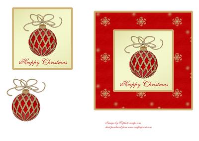 Red & Gold Christmas Bauble
