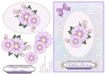 Lilac Daisies - Birthday Mum