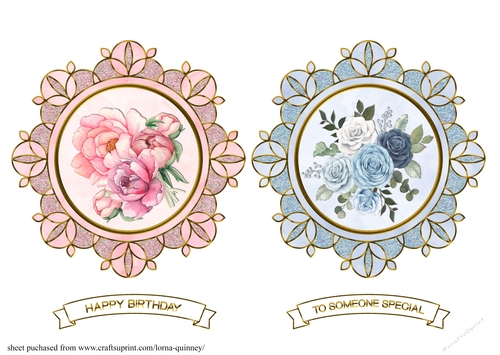 Floral Card Toppers 1