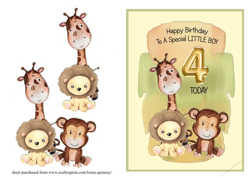 Jungle Themed Boys 4th Birthday