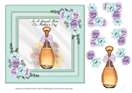 Perfume & Roses Mothers Day Card