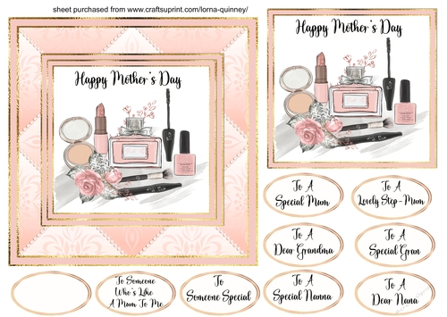 Make Up Mothers Day Card