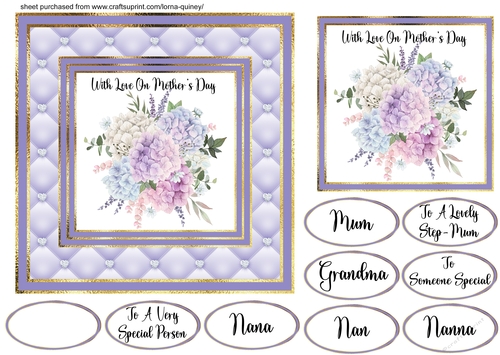 Hydrangeas Mothers Day Card