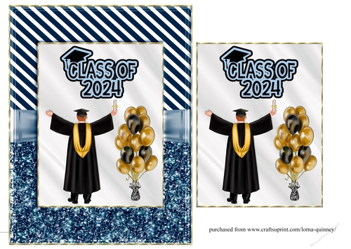 Balloons Graduation Card - Male 2024