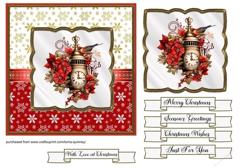 Vintage Christmas Clock