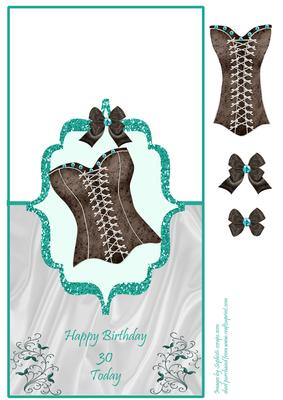 30th Birthday Corset - Over the Edge