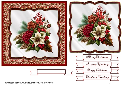 Floral Christmas Cards 2