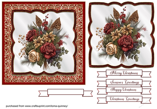 Floral Christmas Cards 7