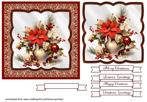 Floral Christmas Cards 9