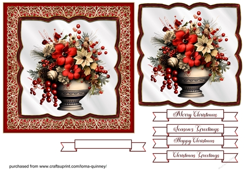 Floral Christmas Cards 10