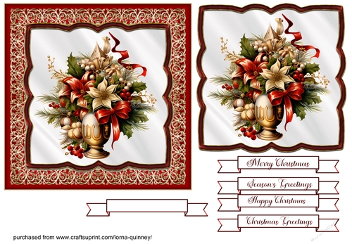 Floral Christmas Cards 11