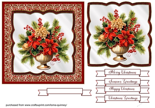 Floral Christmas Cards 12