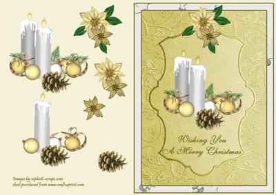 Candles & Poinsettias