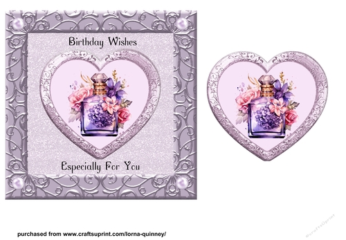 Perfume & Flowers Quick Card Front