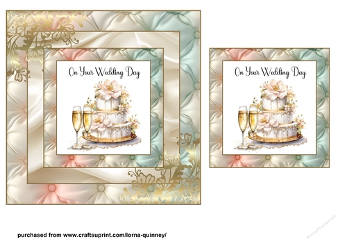  Wedding Cake Card Front