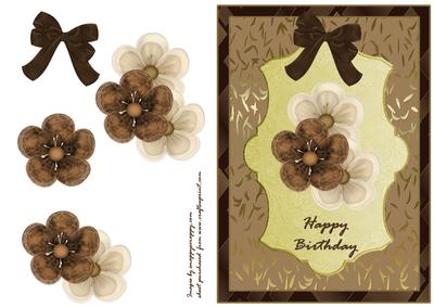 Chocolate, Coffee & Gold Birthday