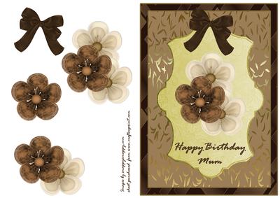 Chocolate, Coffee & Gold Birthday- Mum