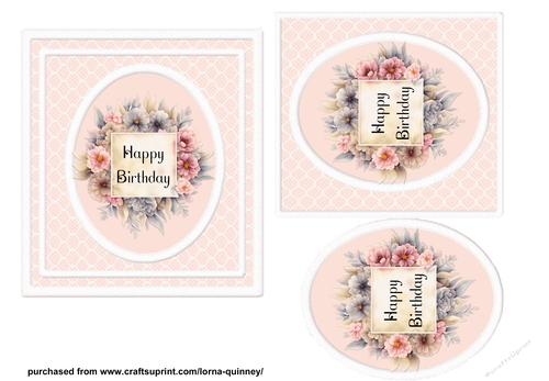  Lace Floral Card Front