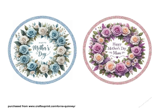 Floral Mothers Day Toppers 2