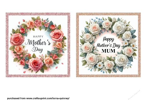 Floral Mothers Day Toppers 4