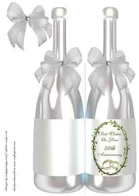 Champagne Bottle - 50th Anniversary